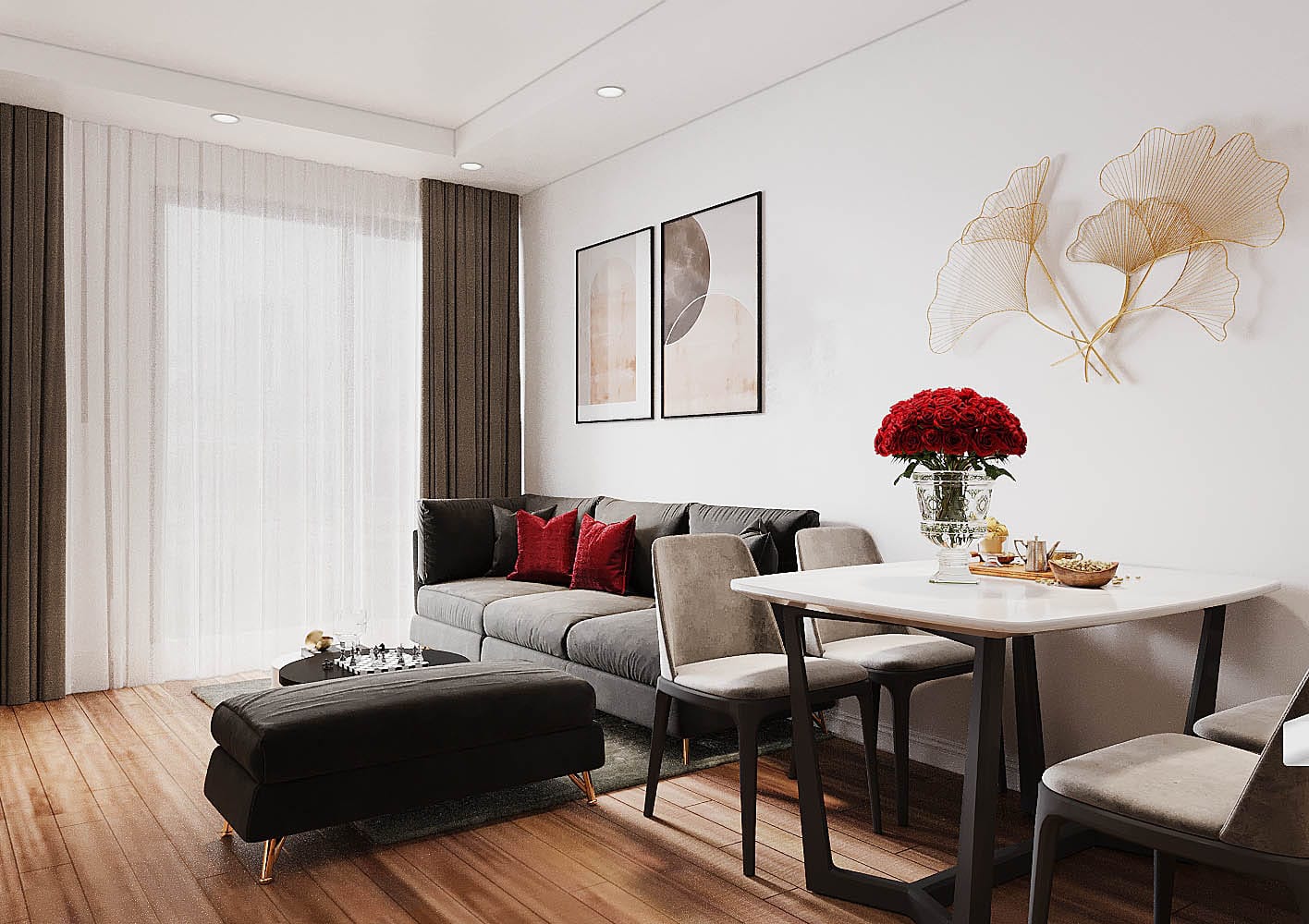 Chung Cư Hiện Đại - Căn Hộ 2 Phòng Ngủ 2
