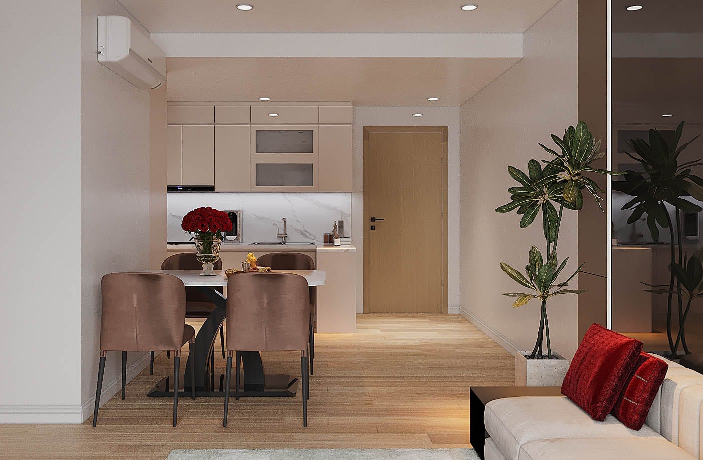 Chung Cư Hiện Đại - Căn Hộ 3 Ngủ (Gỗ Óc Chó) 8