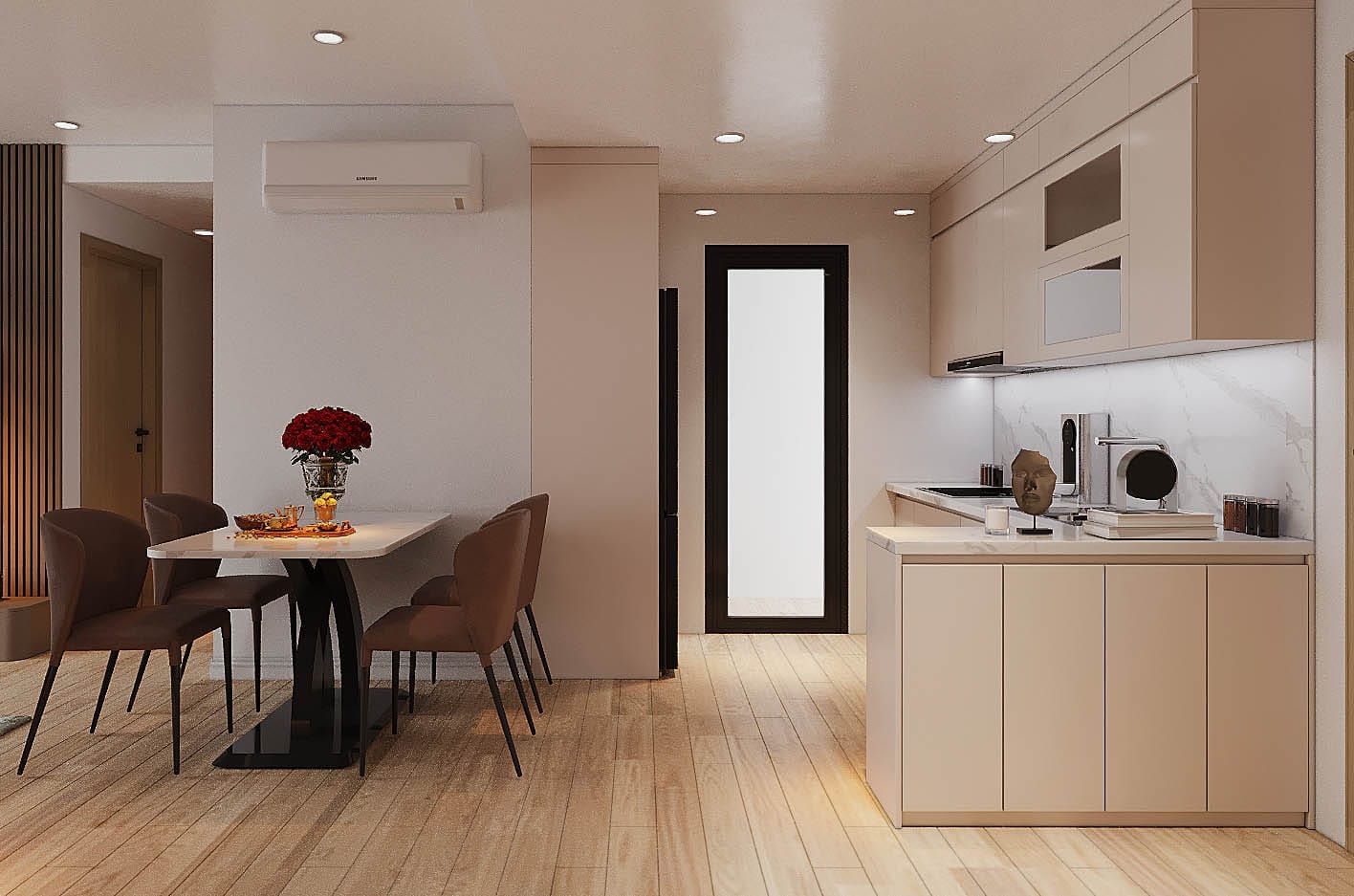 Chung Cư Hiện Đại - Căn Hộ 3 Ngủ (Gỗ Óc Chó) 9