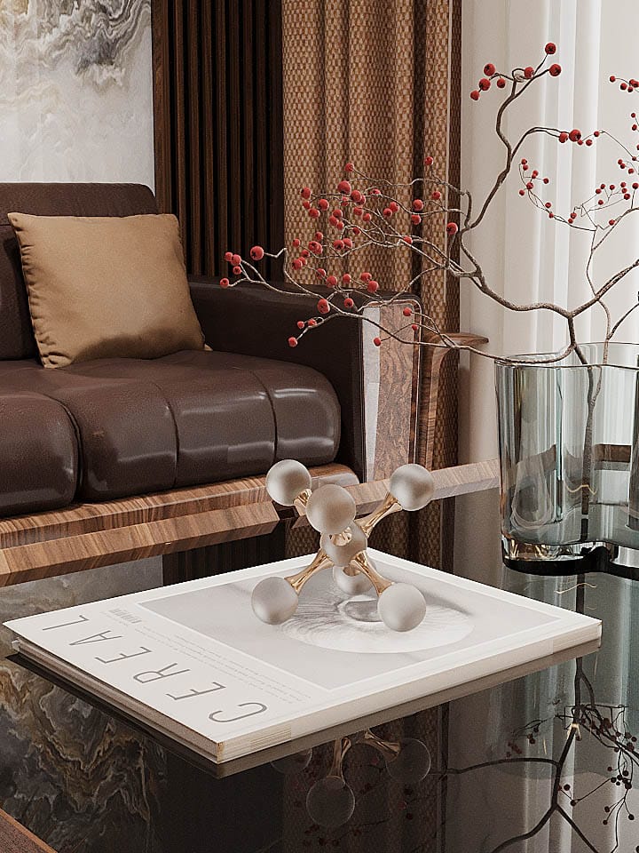 Chung Cư Hiện Đại - Căn Hộ 3 Ngủ (Gỗ Óc Chó) - Phòng Khách & Ngủ 20