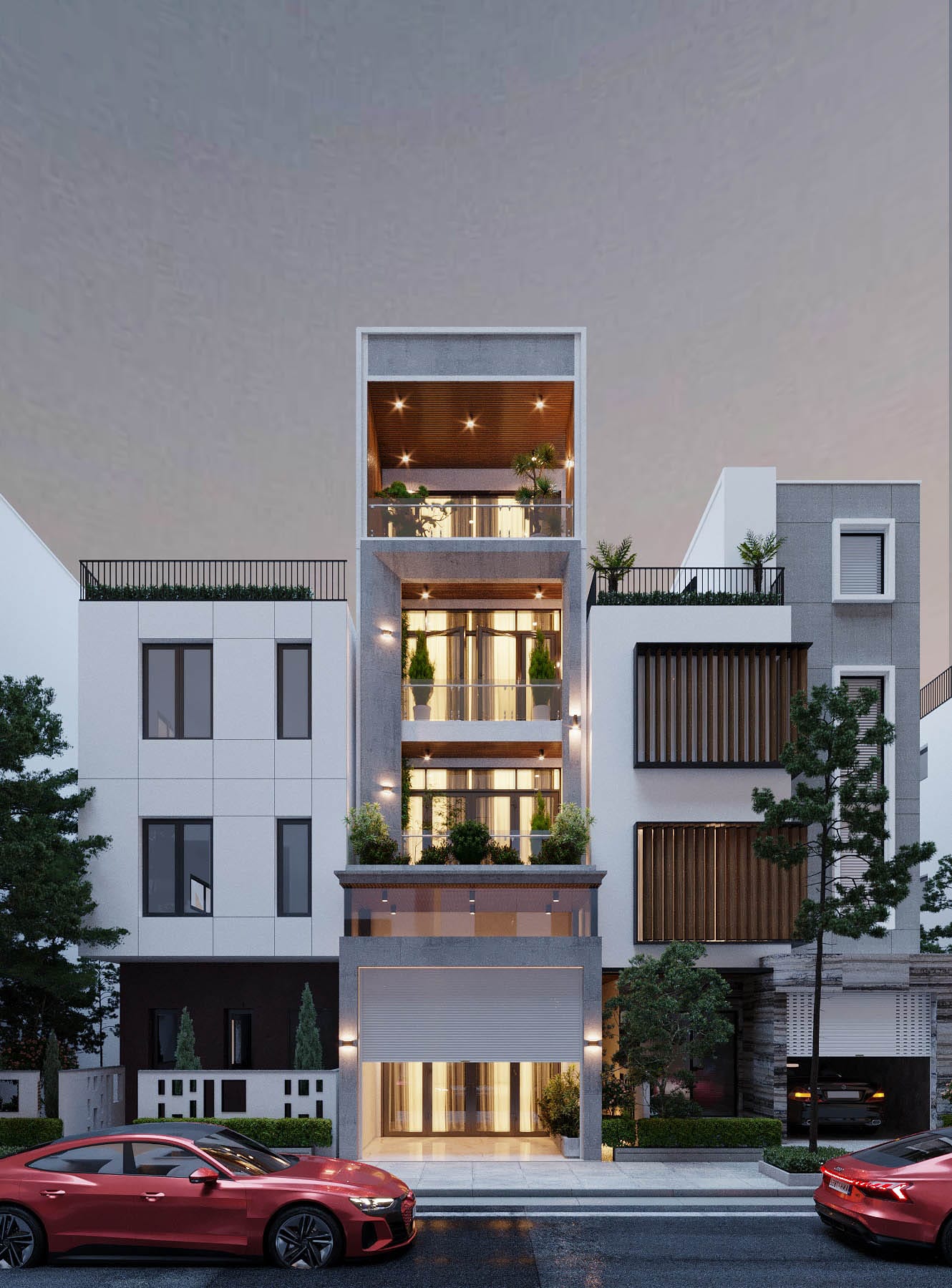 Nhà Phố Hiện Đại - Nhà Phố 1 - Mặt Tiền