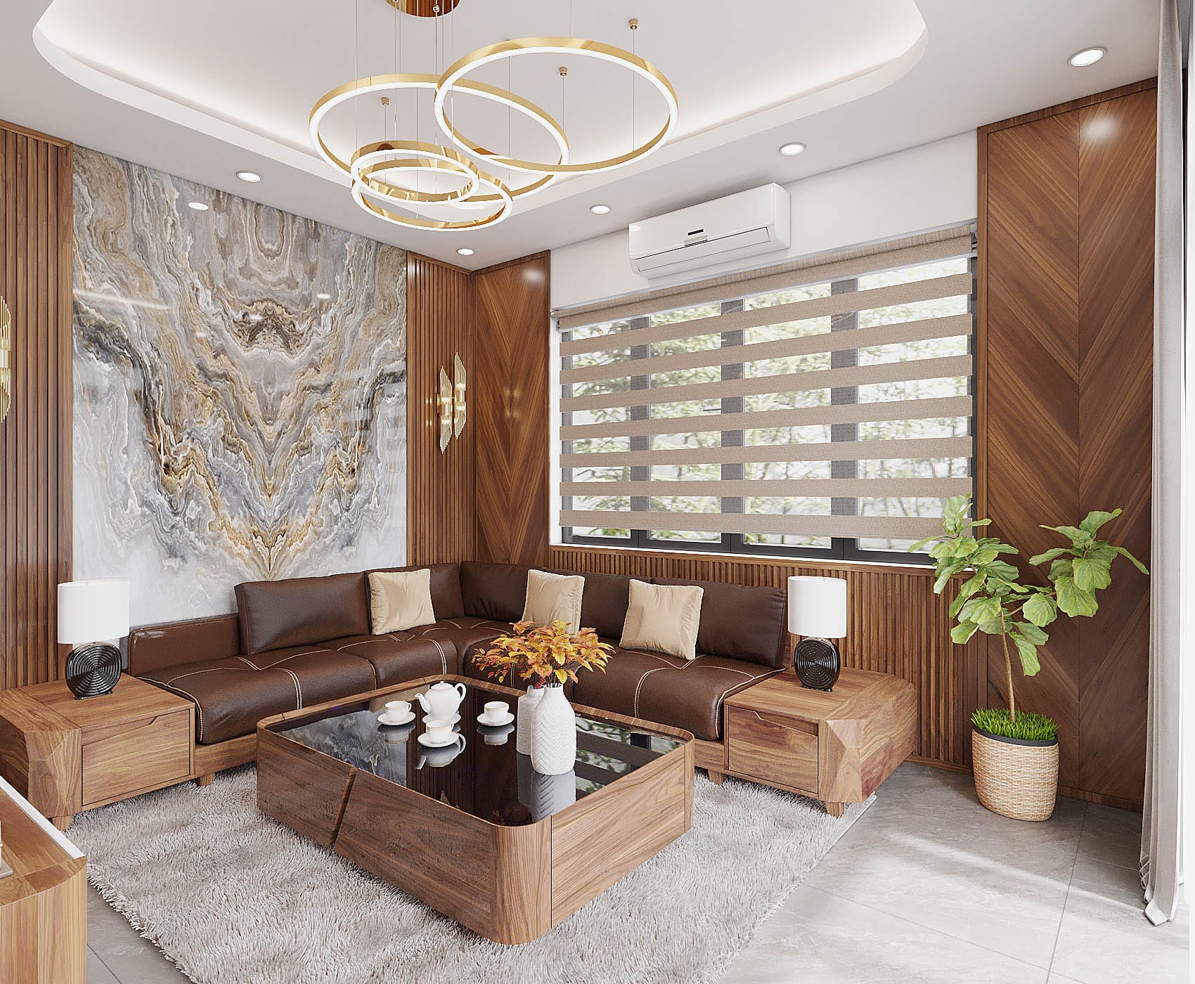 Nhà Phố Hiện Đại - Nhà Phố 4 (Óc Chó) 1
